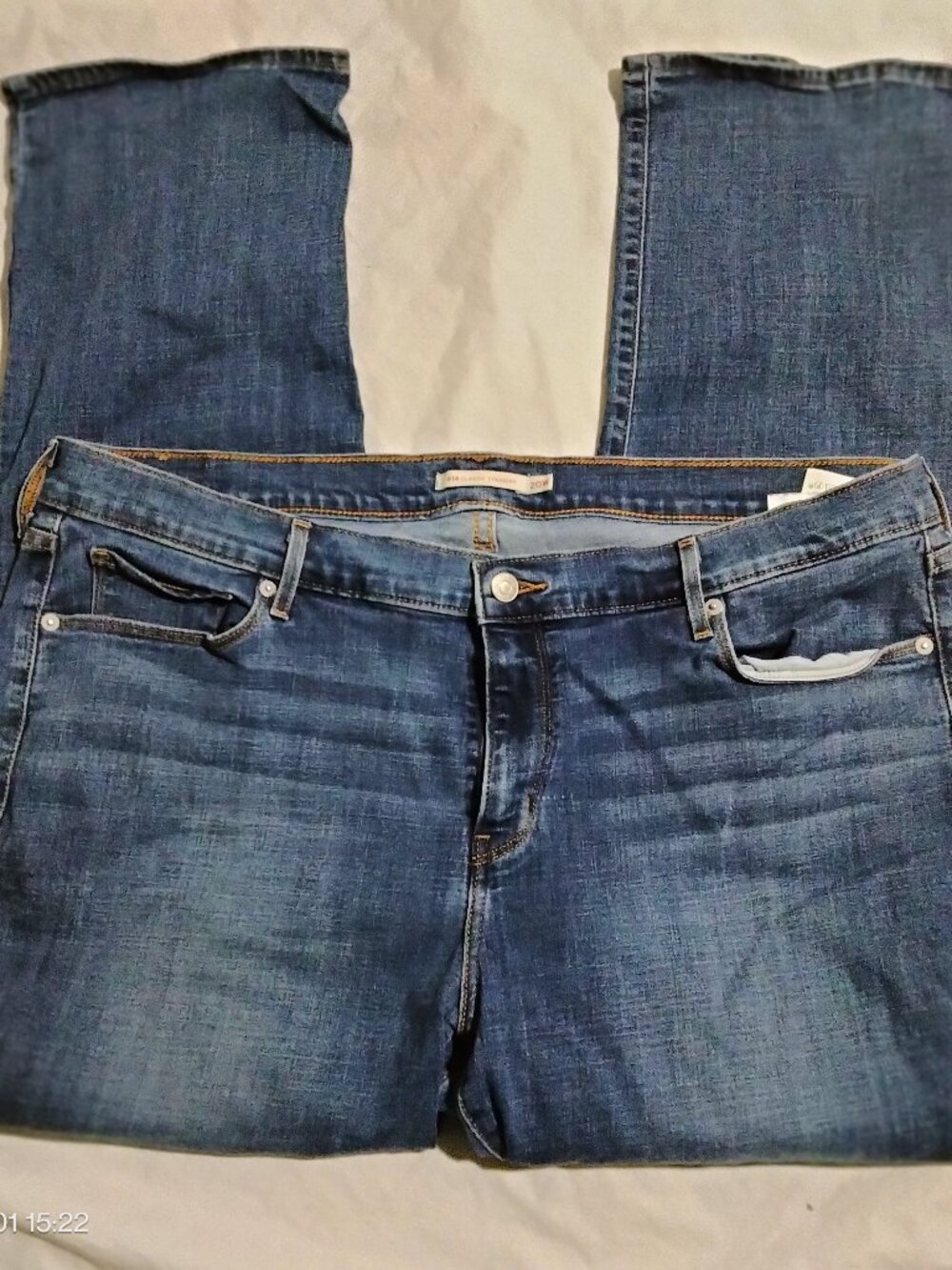 Levi's 414 Classic Straight Jeans Women’s 20W(39x29) Medium Wash Stretch Plus